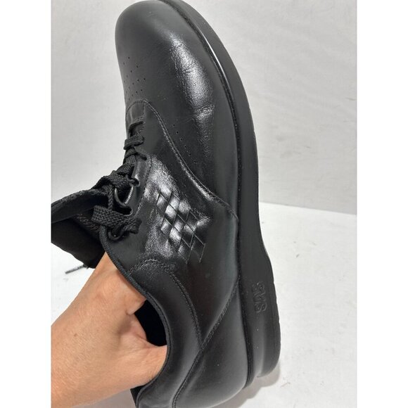 SAS Free Time Leather Diabetic Walking Shoes Tripad Comfort Black Womens Size 11 - Picture 9 of 9